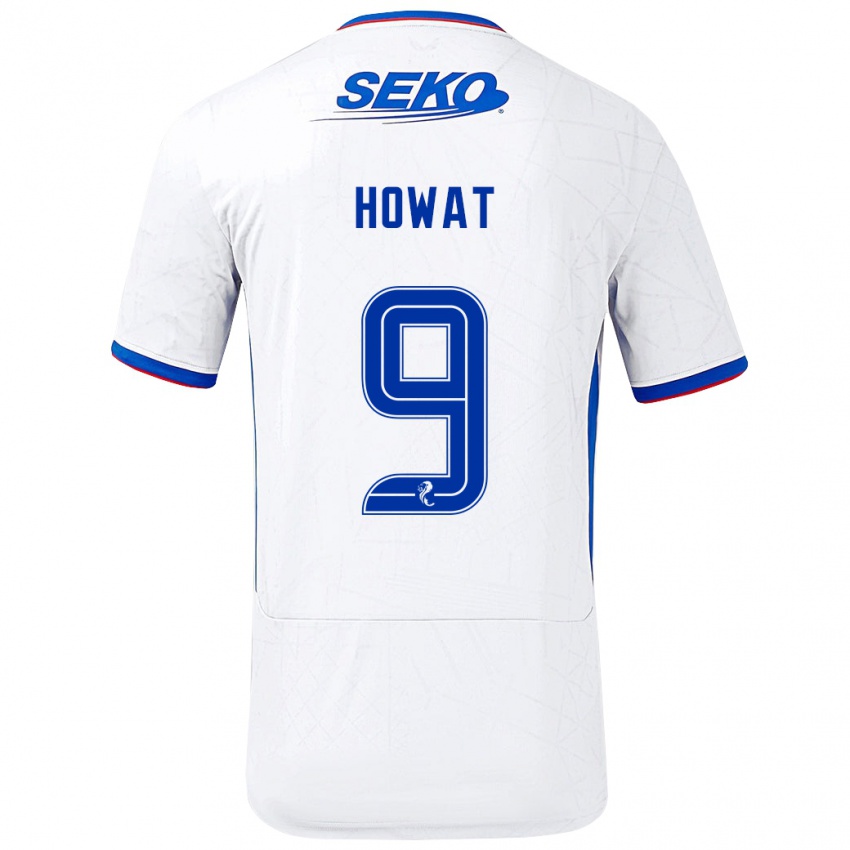 Herren Kirsty Howat #9 Weiß Blau Auswärtstrikot Trikot 2024/25 T-Shirt Österreich