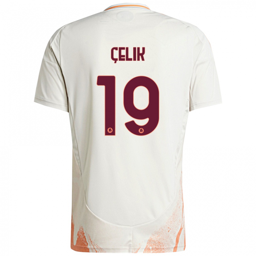 Herren Zeki Celik #19 Cremeweiß Orange Auswärtstrikot Trikot 2024/25 T-Shirt Österreich