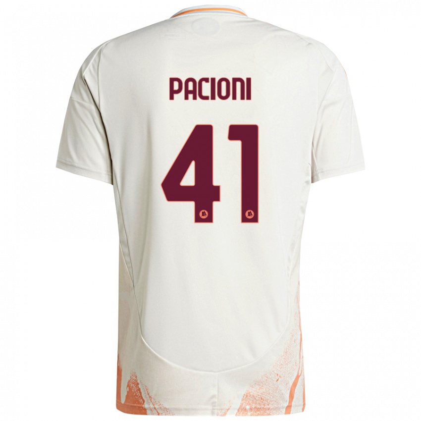 Herren Eleonora Pacioni #41 Cremeweiß Orange Auswärtstrikot Trikot 2024/25 T-Shirt Österreich