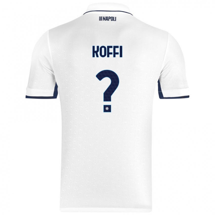 Herren Cedrick Koffi #0 Weiß Königsblau Auswärtstrikot Trikot 2024/25 T-Shirt Österreich