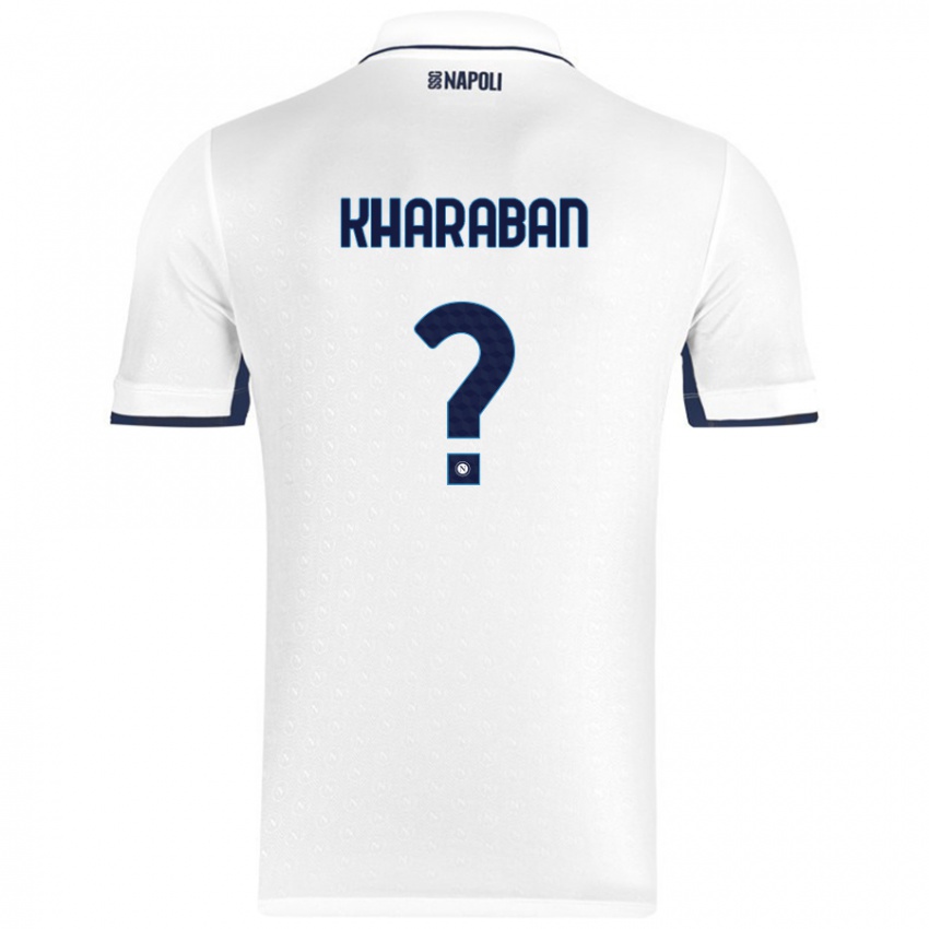 Herren Vitaliy Kharaban #0 Weiß Königsblau Auswärtstrikot Trikot 2024/25 T-Shirt Österreich