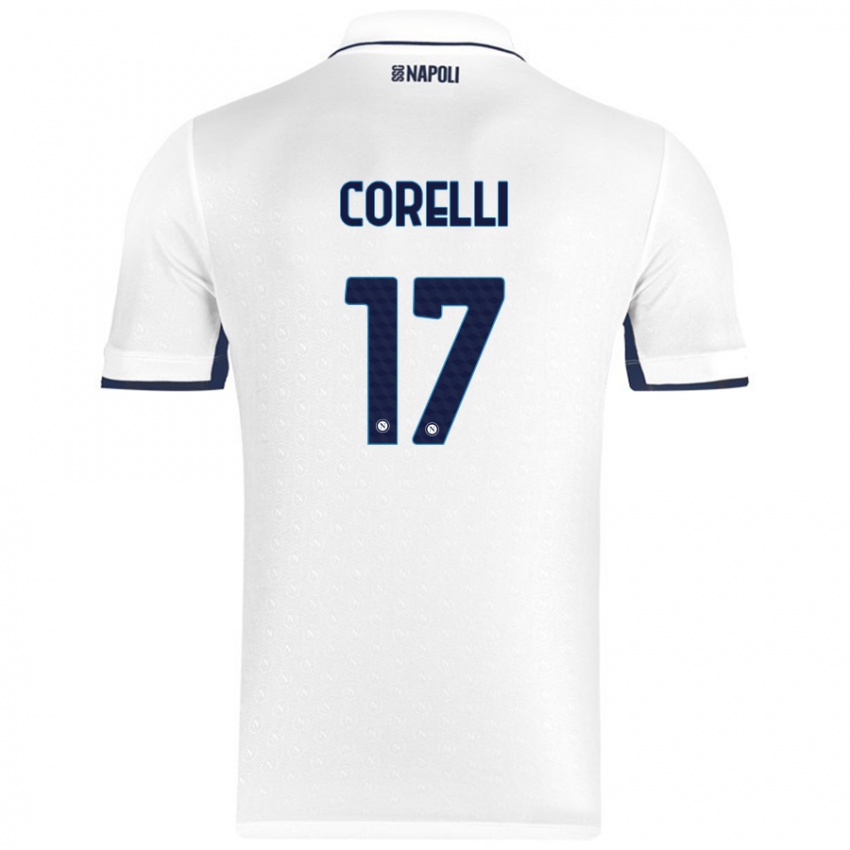 Herren Alice Corelli #17 Weiß Königsblau Auswärtstrikot Trikot 2024/25 T-Shirt Österreich