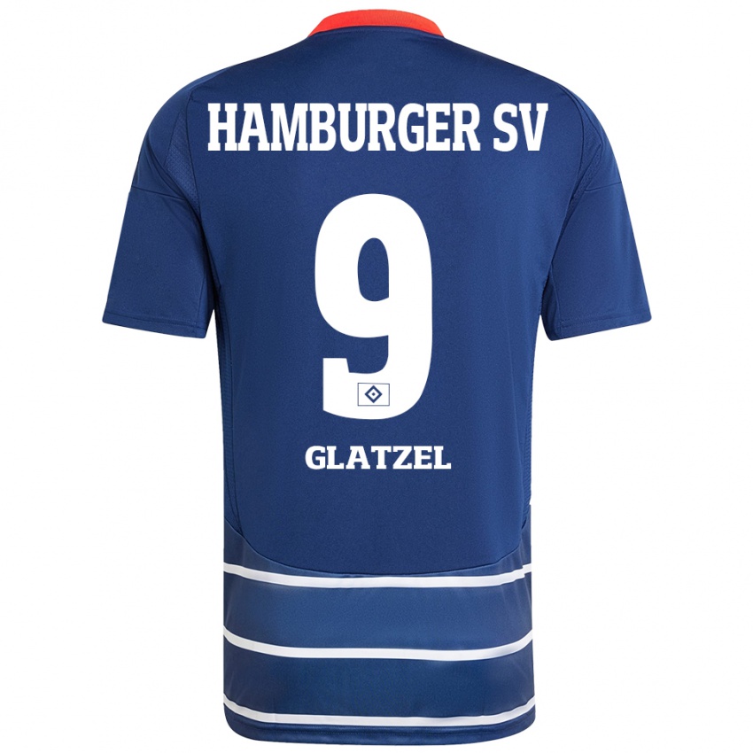 Herren Robert Glatzel #9 Dunkelblau Auswärtstrikot Trikot 2024/25 T-Shirt Österreich