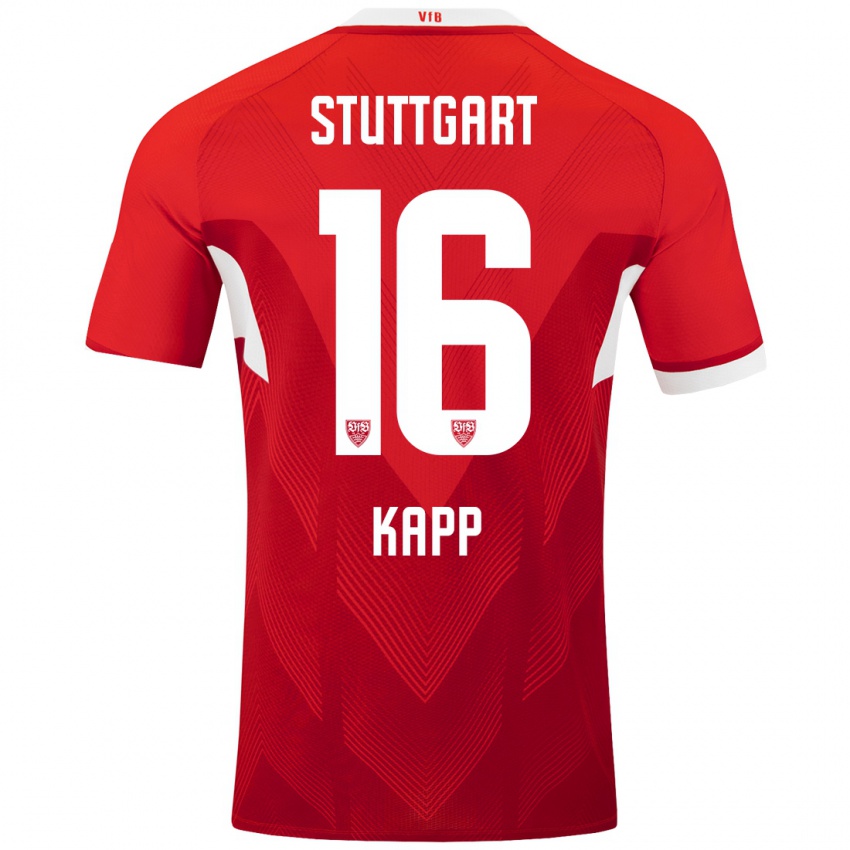 Herren Patrick Kapp #16 Rot Weiß Auswärtstrikot Trikot 2024/25 T-Shirt Österreich