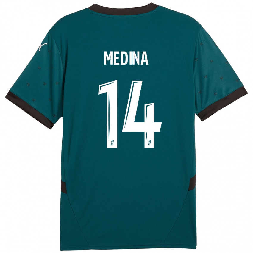 Herren Facundo Medina #14 Dunkelgrün Auswärtstrikot Trikot 2024/25 T-Shirt Österreich