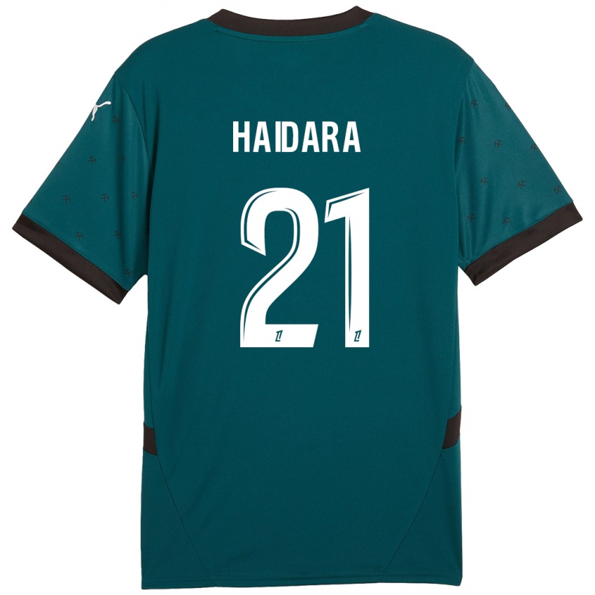 Herren Massadio Haidara #21 Dunkelgrün Auswärtstrikot Trikot 2024/25 T-Shirt Österreich