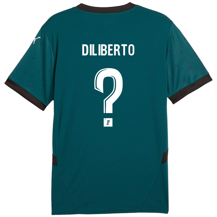 Herren Noah Diliberto #0 Dunkelgrün Auswärtstrikot Trikot 2024/25 T-Shirt Österreich