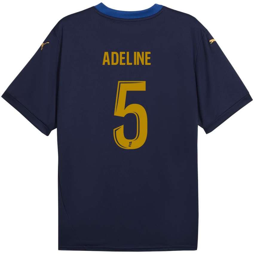 Herren Martin Adeline #5 Marineblau Gold Auswärtstrikot Trikot 2024/25 T-Shirt Österreich