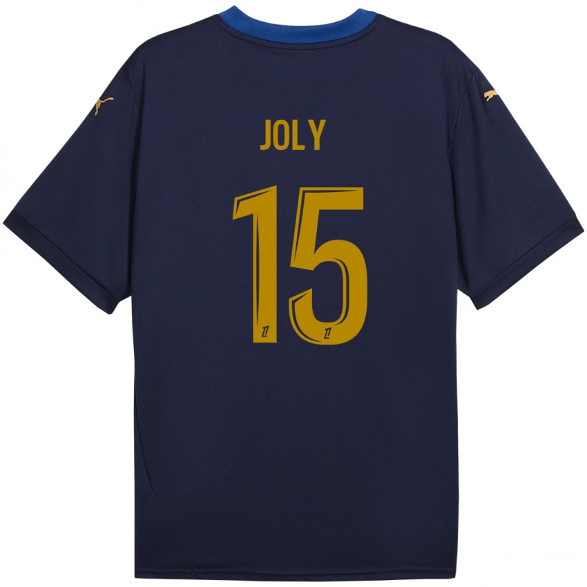 Herren Lou-Ann Joly #15 Marineblau Gold Auswärtstrikot Trikot 2024/25 T-Shirt Österreich