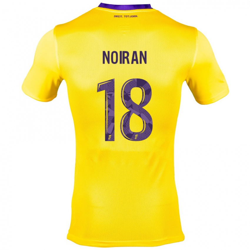 Herren Clara Noiran #18 Gelb Lila Auswärtstrikot Trikot 2024/25 T-Shirt Österreich