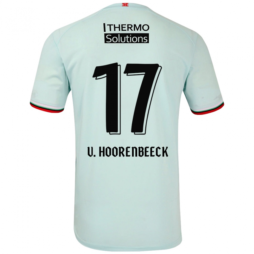 Herren Alec Van Hoorenbeeck #17 Hellgrün Auswärtstrikot Trikot 2024/25 T-Shirt Österreich