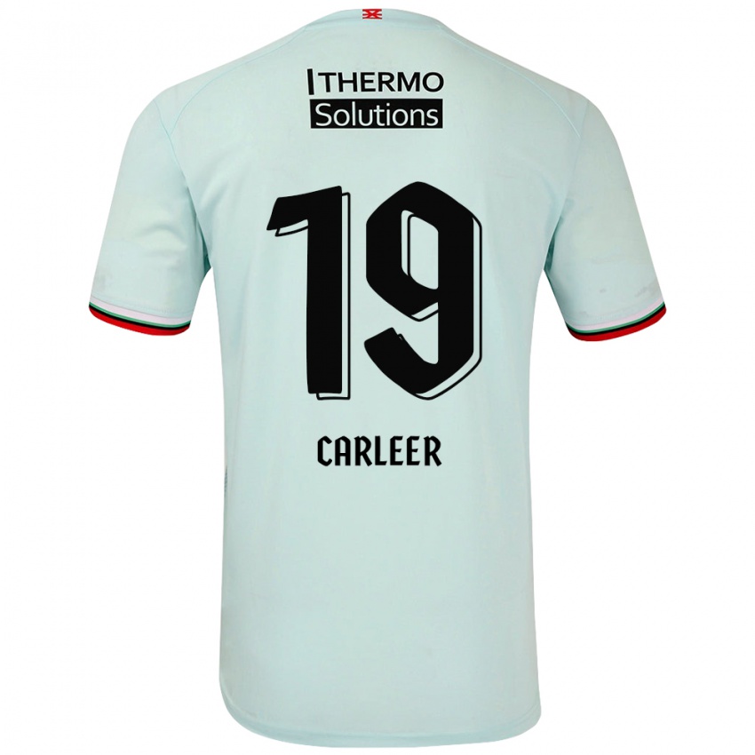 Herren Lieske Carleer #19 Hellgrün Auswärtstrikot Trikot 2024/25 T-Shirt Österreich