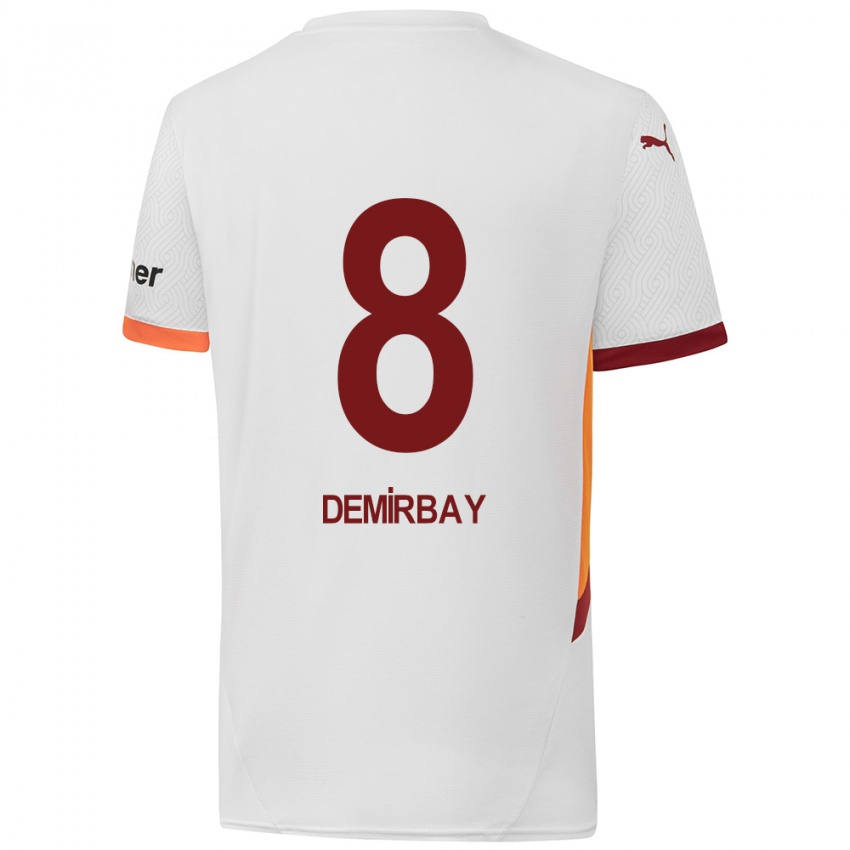 Herren Kerem Demirbay #8 Weiß Gelb Rot Auswärtstrikot Trikot 2024/25 T-Shirt Österreich