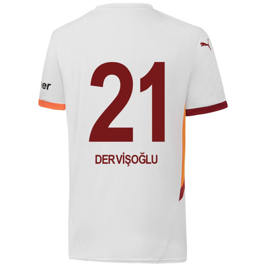 Herren Halil Dervişoğlu #21 Weiß Gelb Rot Auswärtstrikot Trikot 2024/25 T-Shirt Österreich