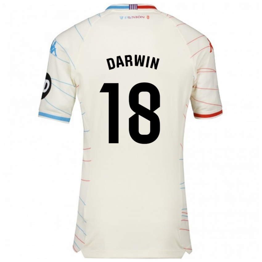 Herren Darwin Machís #18 Weiß Rot Blau Auswärtstrikot Trikot 2024/25 T-Shirt Österreich