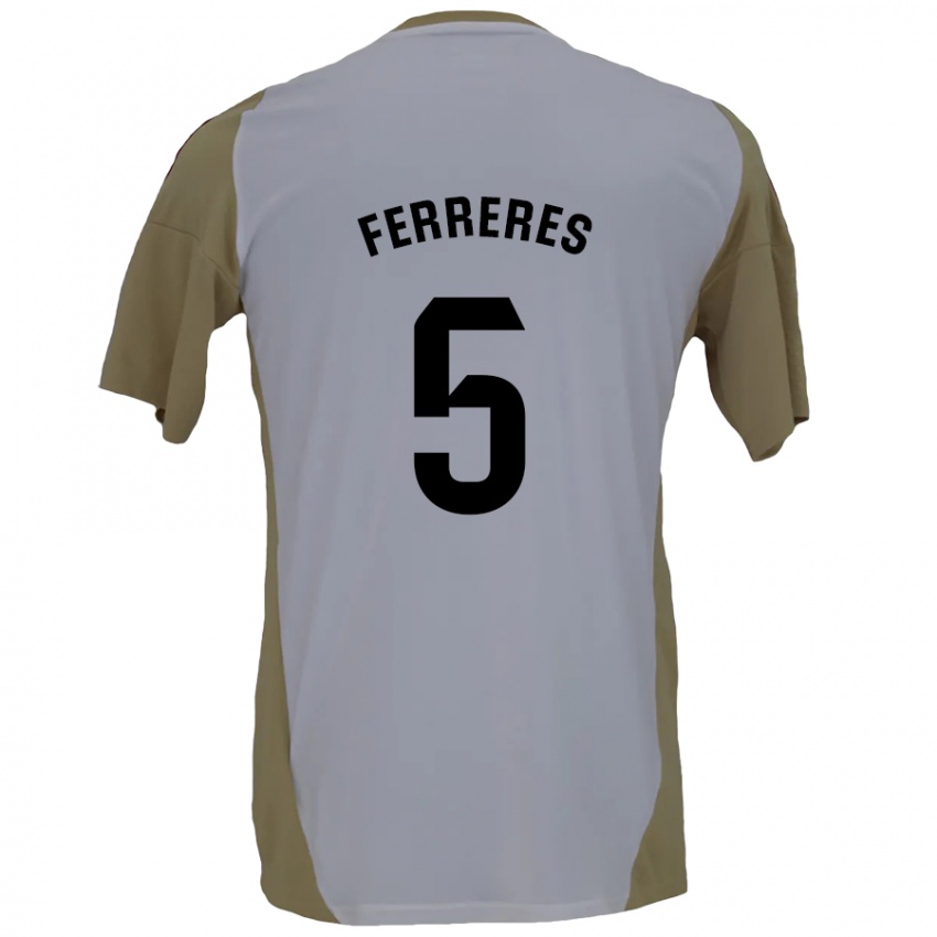 Herren Manolo Ferreres #5 Braunweiß Auswärtstrikot Trikot 2024/25 T-Shirt Österreich