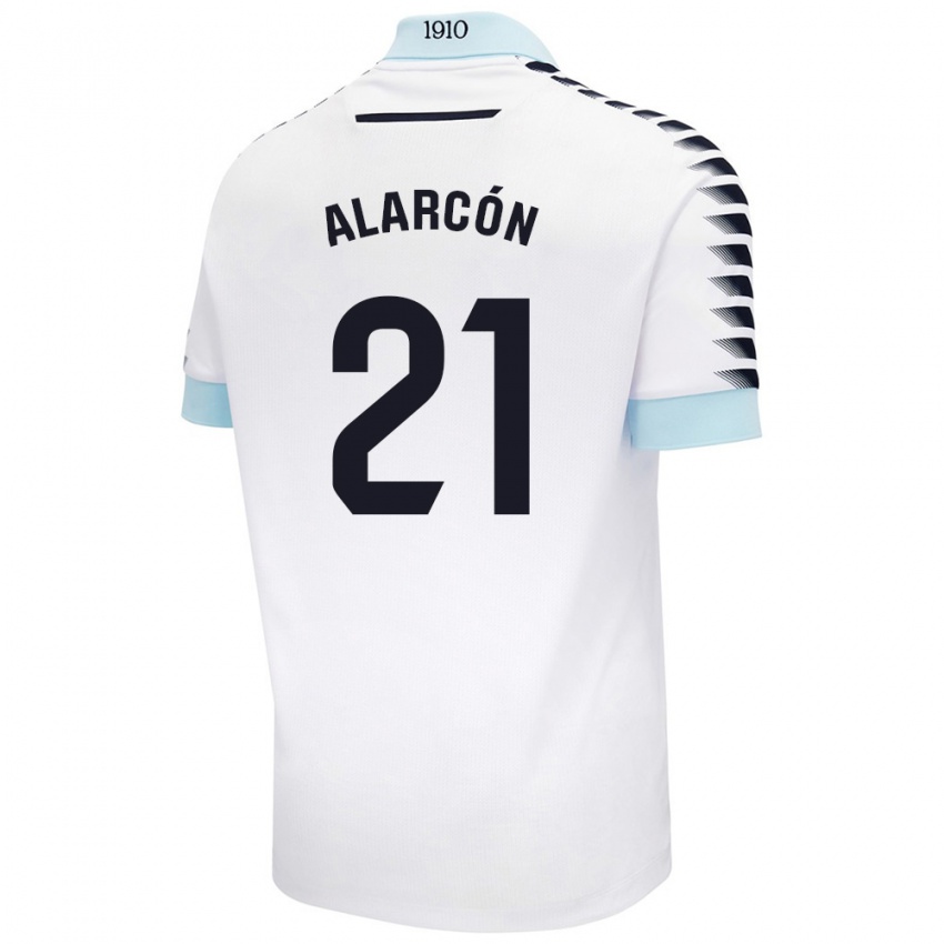 Herren Tomás Alarcón #21 Weiß Blau Auswärtstrikot Trikot 2024/25 T-Shirt Österreich