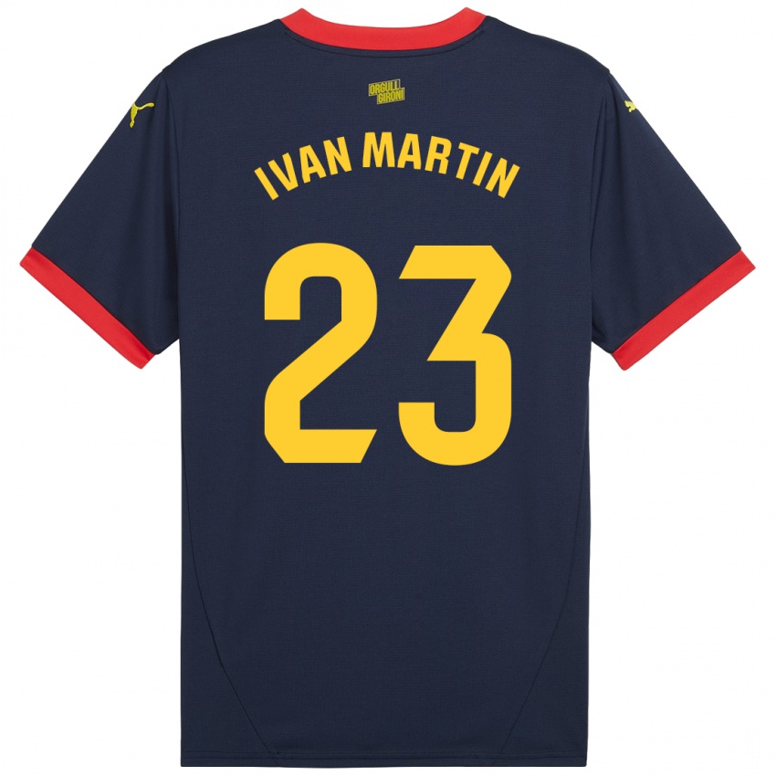 Herren Iván Martín #23 Marinerot Auswärtstrikot Trikot 2024/25 T-Shirt Österreich