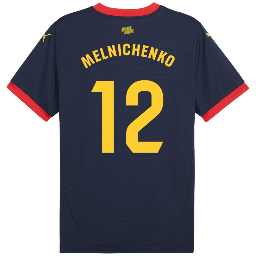 Herren Dmytro Melnichenko #12 Marinerot Auswärtstrikot Trikot 2024/25 T-Shirt Österreich