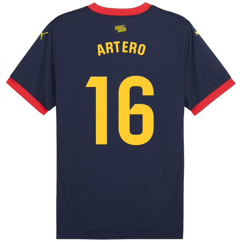 Herren Ricard Artero #16 Marinerot Auswärtstrikot Trikot 2024/25 T-Shirt Österreich