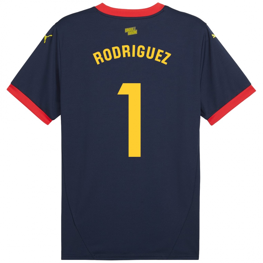 Herren Maria Rodríguez #1 Marinerot Auswärtstrikot Trikot 2024/25 T-Shirt Österreich