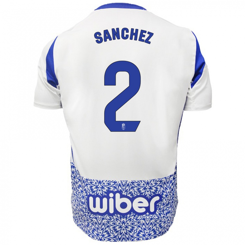 Herren Rubén Sánchez #2 Weiß Blau Auswärtstrikot Trikot 2024/25 T-Shirt Österreich