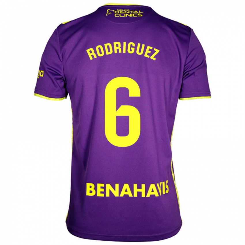 Herren Rafa Rodríguez #6 Lila Gelb Auswärtstrikot Trikot 2024/25 T-Shirt Österreich