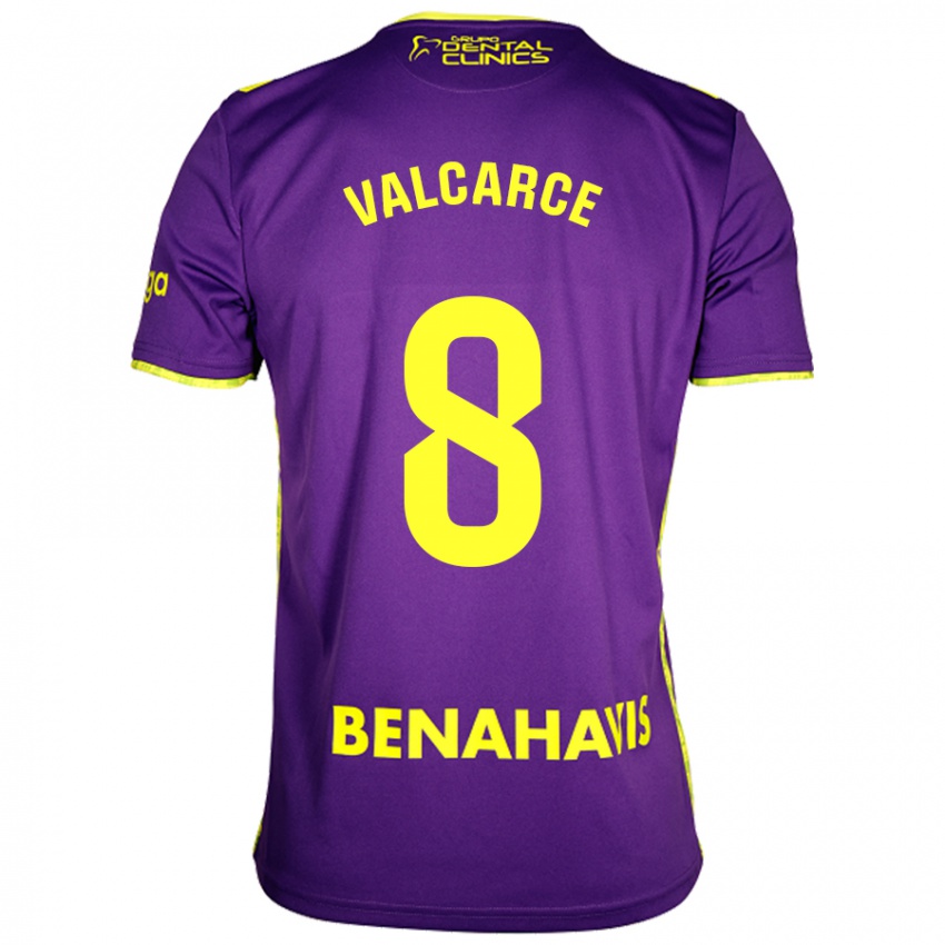 Herren Alejandro Valcarce #8 Lila Gelb Auswärtstrikot Trikot 2024/25 T-Shirt Österreich