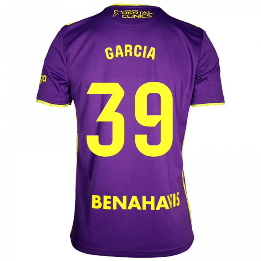 Herren Claudia García #39 Lila Gelb Auswärtstrikot Trikot 2024/25 T-Shirt Österreich