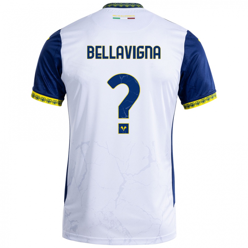 Herren Marco Bellavigna #0 Weiß Blau Auswärtstrikot Trikot 2024/25 T-Shirt Österreich