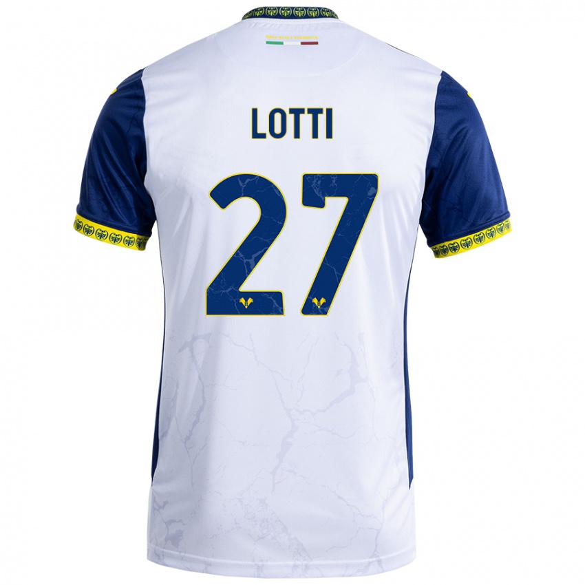 Herren Irene Lotti #27 Weiß Blau Auswärtstrikot Trikot 2024/25 T-Shirt Österreich