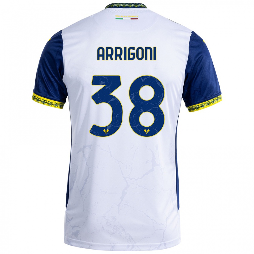 Herren Arrigoni #38 Weiß Blau Auswärtstrikot Trikot 2024/25 T-Shirt Österreich