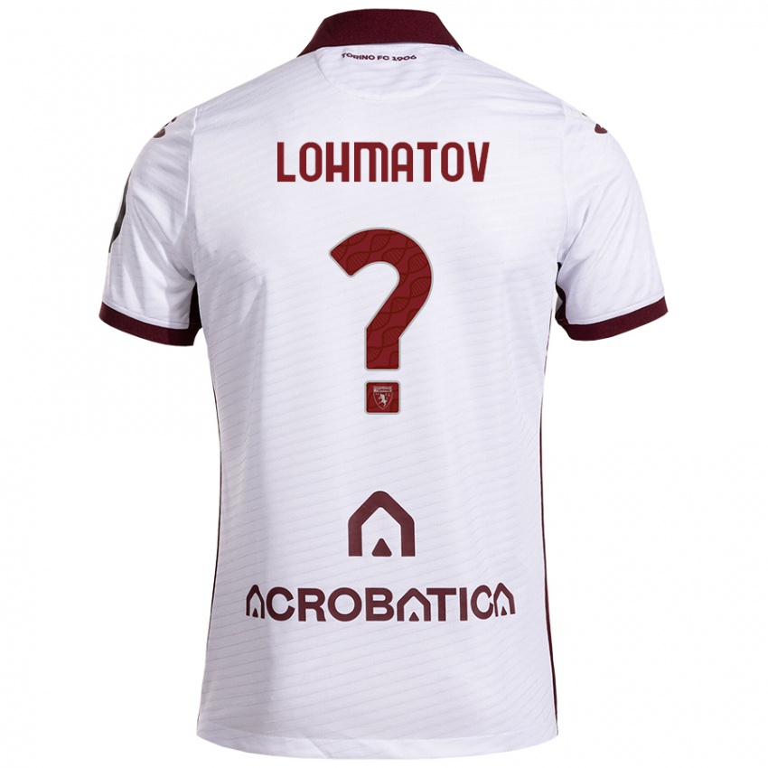 Herren Aleksandr Lohmatov #0 Weiß Kastanienbraun Auswärtstrikot Trikot 2024/25 T-Shirt Österreich