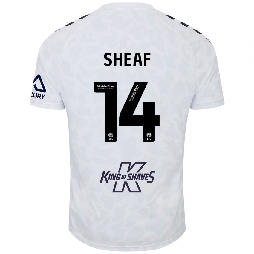 Herren Ben Sheaf #14 Weiß Auswärtstrikot Trikot 2024/25 T-Shirt Österreich