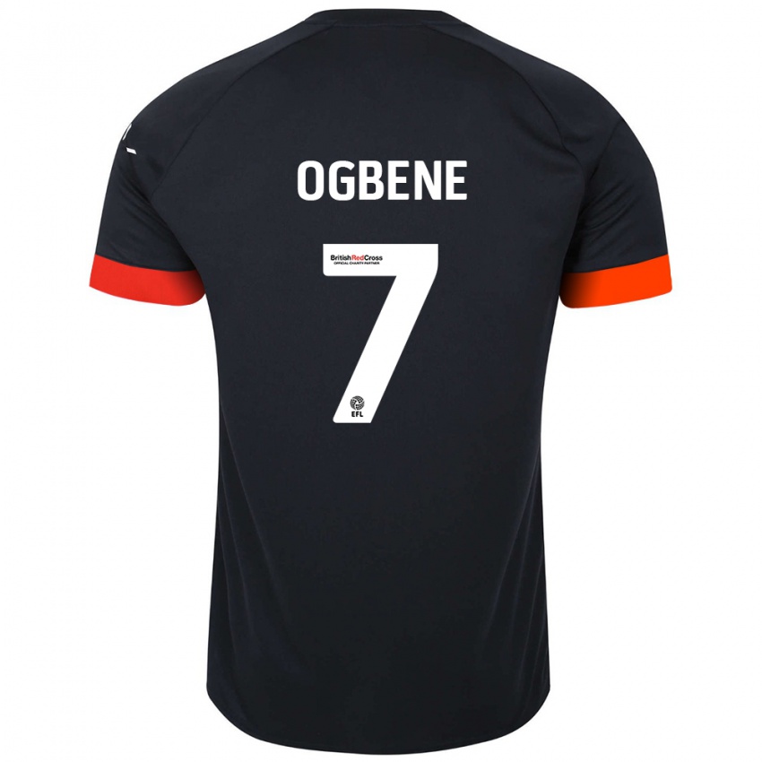 Herren Chiedozie Ogbene #7 Schwarz Orange Auswärtstrikot Trikot 2024/25 T-Shirt Österreich