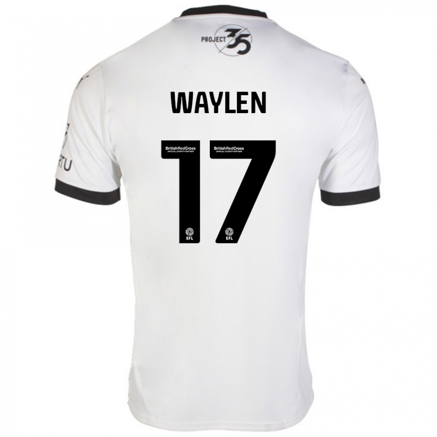 Herren Libby Waylen #17 Weiß Schwarz Auswärtstrikot Trikot 2024/25 T-Shirt Österreich