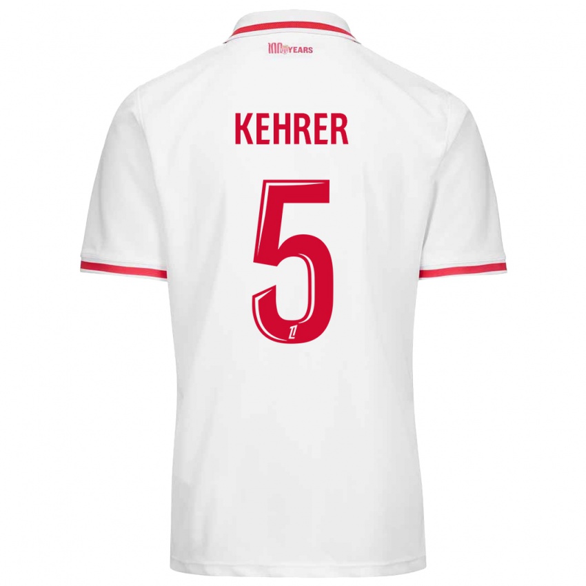 Damen Thilo Kehrer #5 Weiß Rot Heimtrikot Trikot 2024/25 T-Shirt Österreich