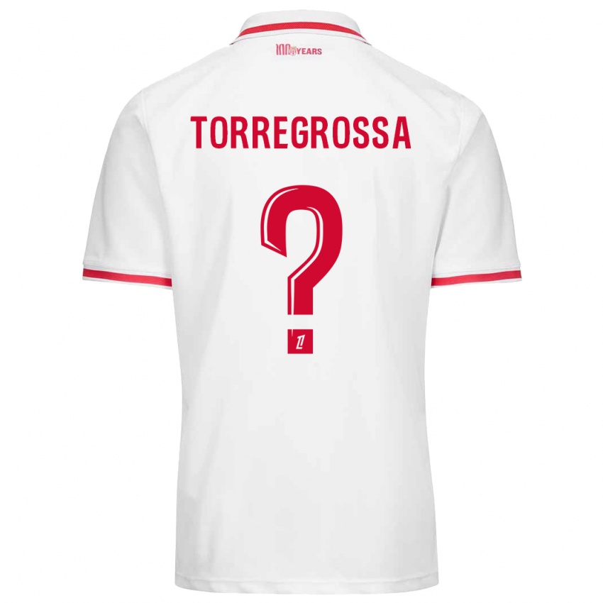 Damen Hugo Torregrossa #0 Weiß Rot Heimtrikot Trikot 2024/25 T-Shirt Österreich