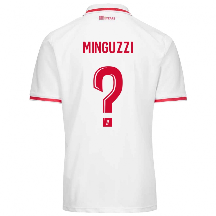 Damen Matteo Minguzzi #0 Weiß Rot Heimtrikot Trikot 2024/25 T-Shirt Österreich