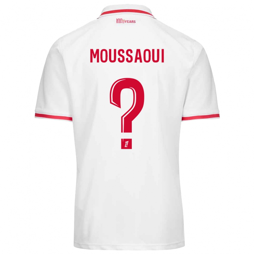 Damen Wassim Moussaoui #0 Weiß Rot Heimtrikot Trikot 2024/25 T-Shirt Österreich