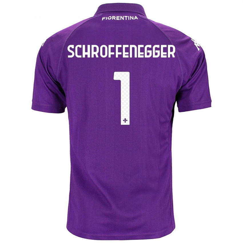 Damen Katja Schroffenegger #1 Violett Heimtrikot Trikot 2024/25 T-Shirt Österreich