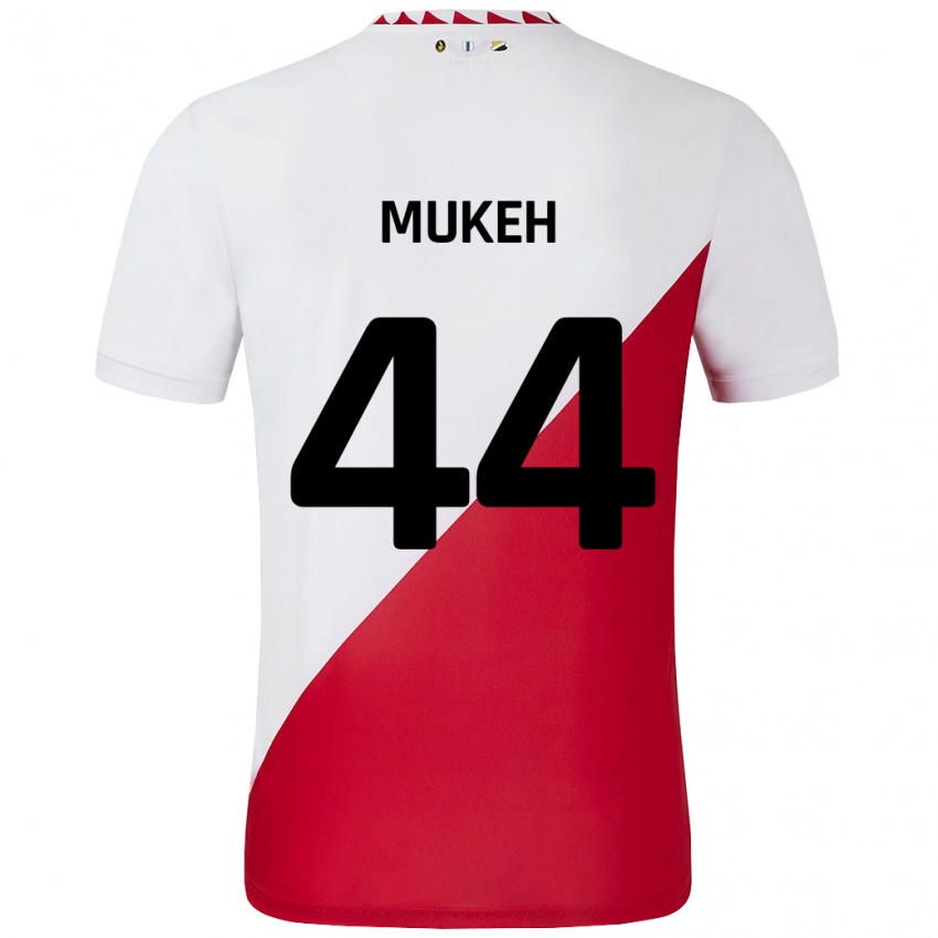 Damen Joshua Mukeh #44 Weiß Rot Heimtrikot Trikot 2024/25 T-Shirt Österreich