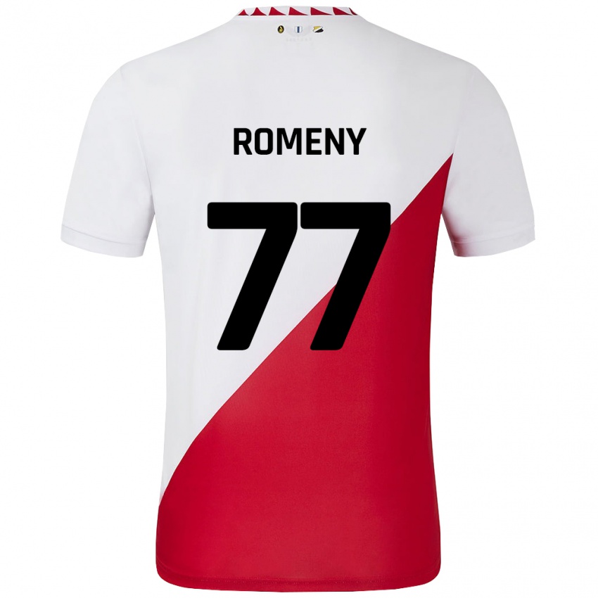 Damen Ole Romeny #77 Weiß Rot Heimtrikot Trikot 2024/25 T-Shirt Österreich