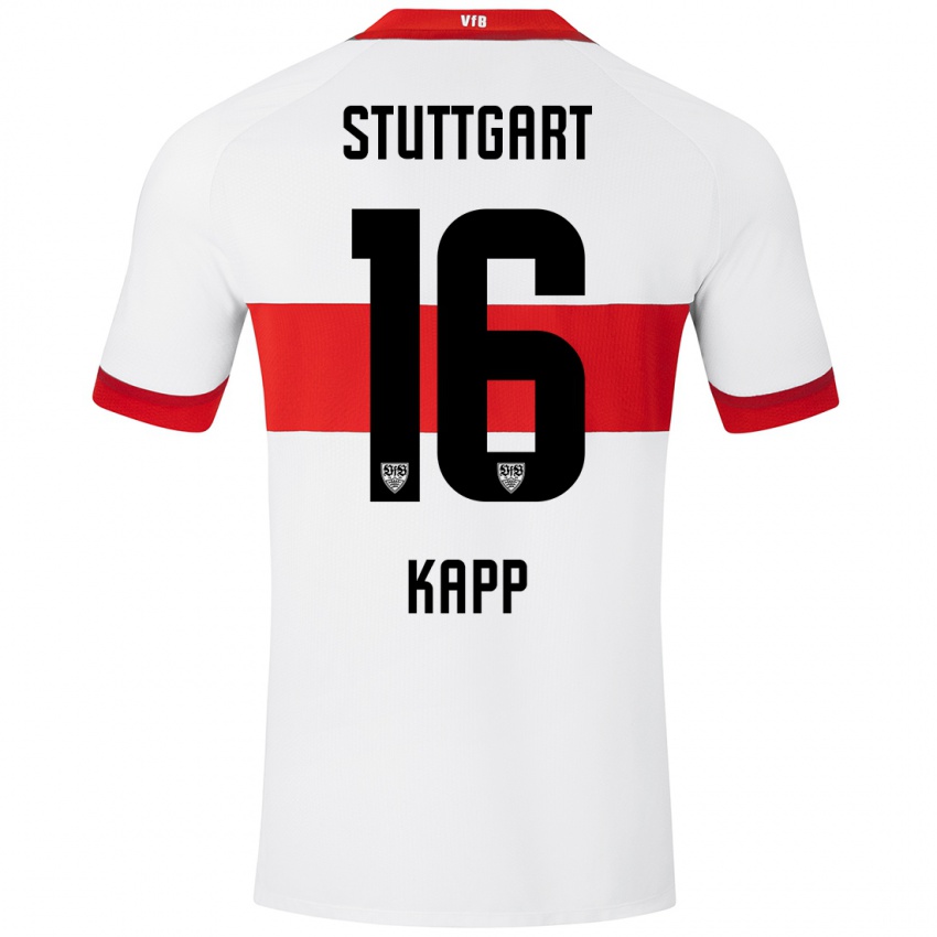 Damen Patrick Kapp #16 Weiß Rot Heimtrikot Trikot 2024/25 T-Shirt Österreich