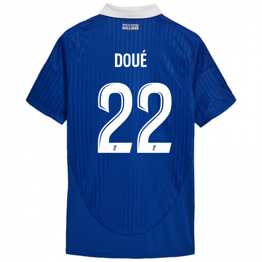 Damen Guéla Doué #22 Blau Weiß Heimtrikot Trikot 2024/25 T-Shirt Österreich