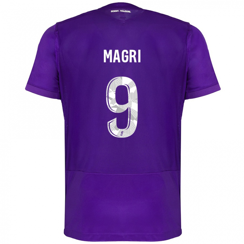 Damen Frank Magri #9 Violett Weiß Heimtrikot Trikot 2024/25 T-Shirt Österreich