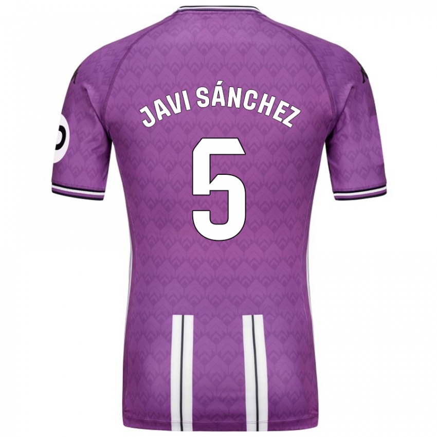 Damen Javi Sánchez #5 Violett Weiß Heimtrikot Trikot 2024/25 T-Shirt Österreich