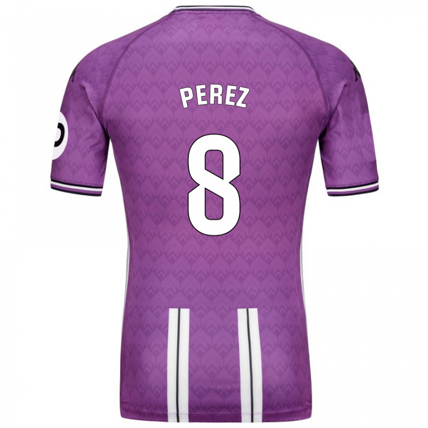 Damen Kike Pérez #8 Violett Weiß Heimtrikot Trikot 2024/25 T-Shirt Österreich