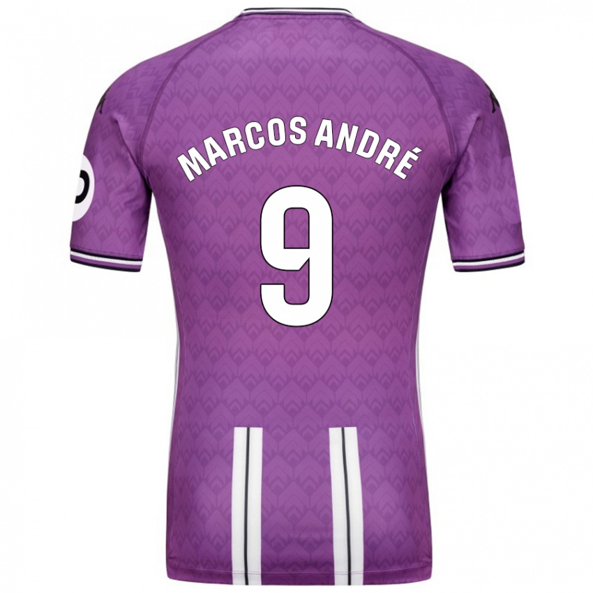 Damen Marcos Andre #9 Violett Weiß Heimtrikot Trikot 2024/25 T-Shirt Österreich