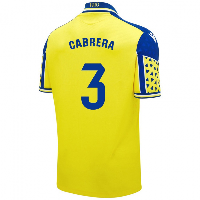 Damen Julio Cabrera #3 Gelb Blau Heimtrikot Trikot 2024/25 T-Shirt Österreich